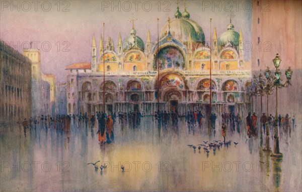 Evening Glow, St. Mark's, Venice. (1914). Artist: Helen Donald-Smith