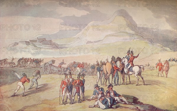 Military Scene: Landing Troops and Guns., 1801. (1914). Artist: Thomas Rowlandson