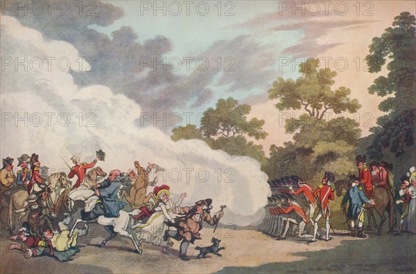 A Field Day in Hyde Park, 1789, (1914). Artist: Thomas Malton II