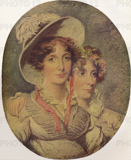 Princess Amelia of Brunswick and Her Daughter Princess Charlotte, 1919. Artist: George Hayter