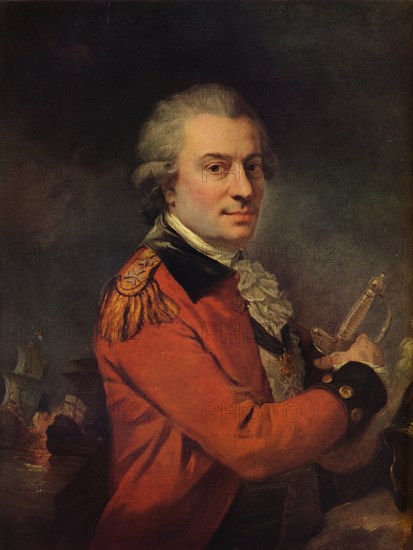 Portrait of Admiral De Suffren, 18th century, (1915). Artist: Alexander Roslin