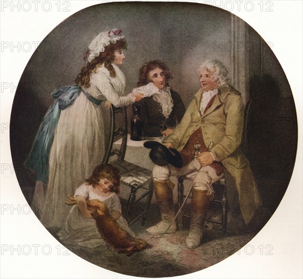 The Farmer's Visit to his Married Daughter in Town, 1789, (1915). Artist: William Bond