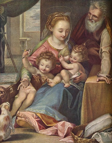 The Madonna of the Cat ('La Madonna del Gatto'), c1575, (1906). Artist: Anthony Cardon