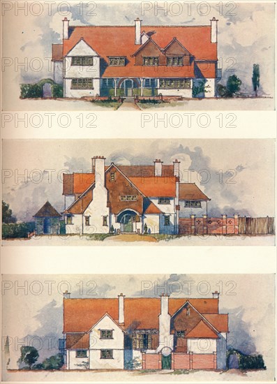 House at the Garden City, Letchworth, c1906. Artist: Charles Harrison Townsend