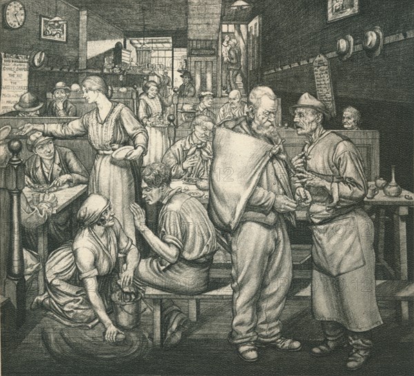 Eating-House, Chelsea, c1911-1924, (1924). Artist: Job Nixon