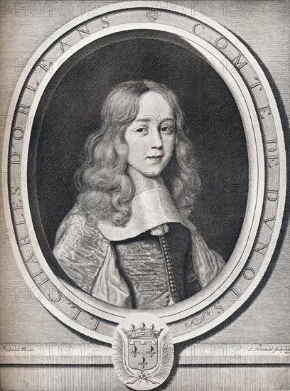 Charles D'Orleans, Comte De Dunois, 1660, (1922). Artist: Robert Nanteuil