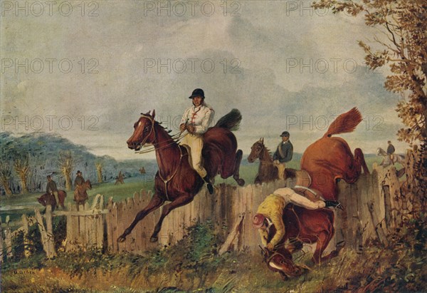 Steeplechasing, ,c1805-1851, (1924). Artist: Henry Thomas Alken