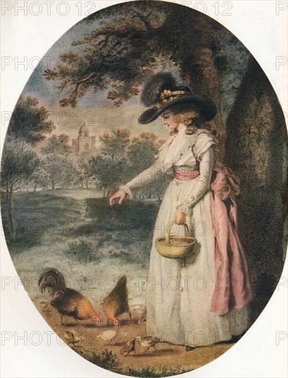 Rustic Employment, c18th century, (1916). Artist: John Raphael Smith