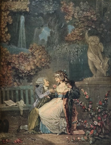 La Rose, 1788, (1916). Artist: Philibert Louis Debucourt
