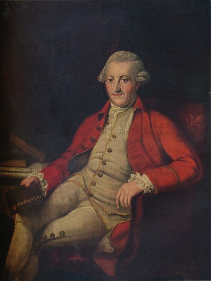 Portrait of John Zoffany, 18th century, (1917). Artist: Unknown