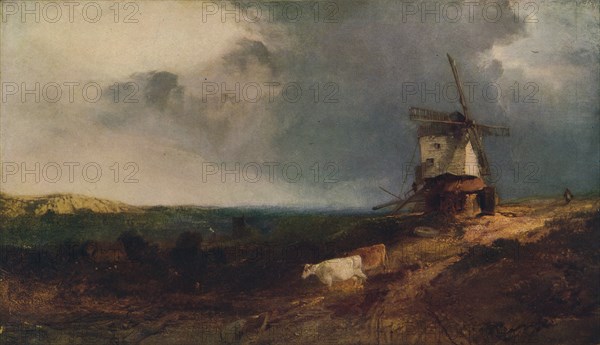 Landscape With Windmill, 19th century, (1917). Artist: Henry Bright