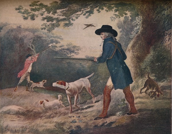 Pheasant Shooting, 1790, (1917). Artist: Robert Dodd