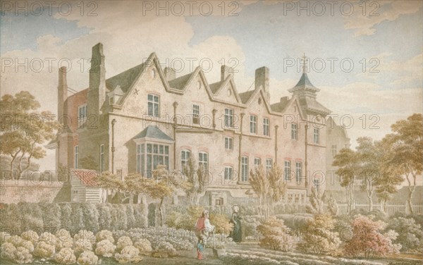 Marylebone Old Manor House: Garden Front, 1791, (1923). Artist: Michael Angelo Rooker