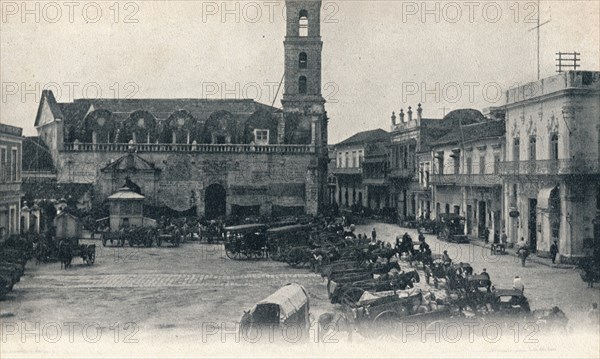 Custom House and Square, Havana, Cuba, c1900. Artist: Unknown