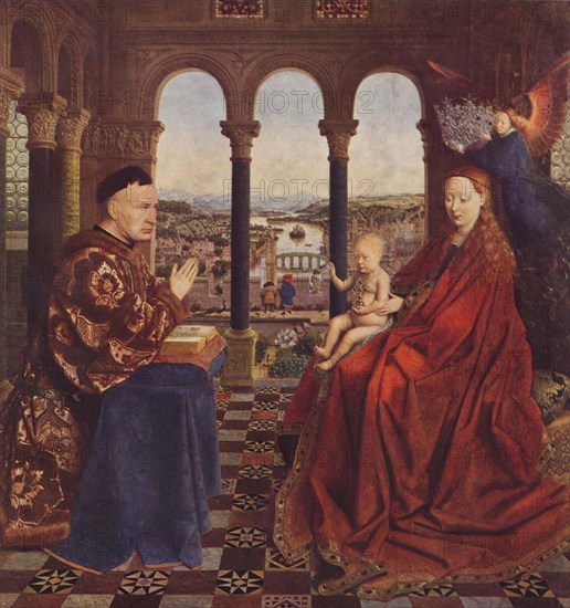 Madonna of Chancellor Rolin, c1435, (1938). Artist: Jan van Eyck