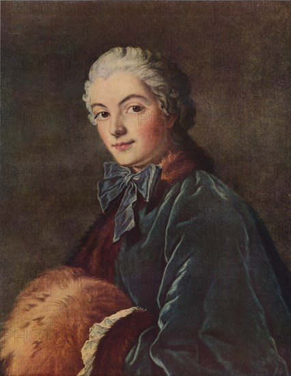 Young Lady with a Muff, c1750, (1938). Artist: François Boucher