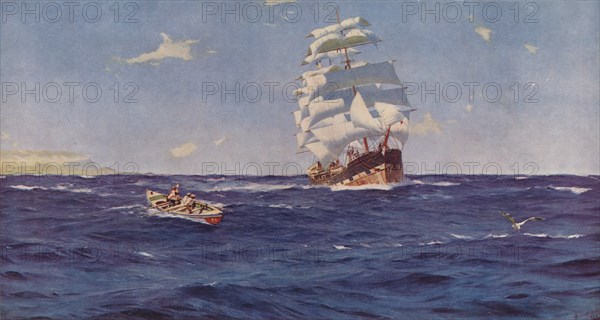 Off Valparaiso, 1899, (1938). Artist: J Greig Pirie