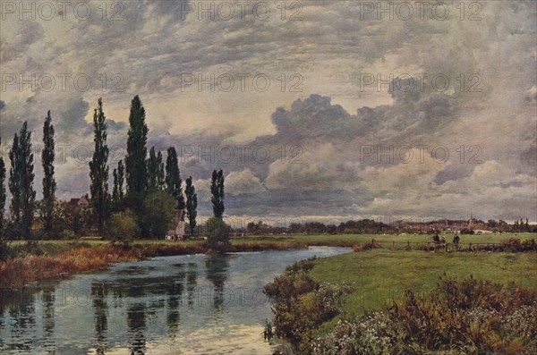 Poplars in the Thames Valley, c19th century, (1938). Artist: Alfred William Parsons