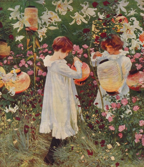 Carnation, Lily, Lily, Rose, 1885-86, (1938). Artist: John Singer Sargent