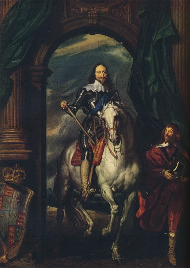 Charles I (1600-1649) with M de St Antoine, 1633, (1913). Artist: Anthony van Dyck