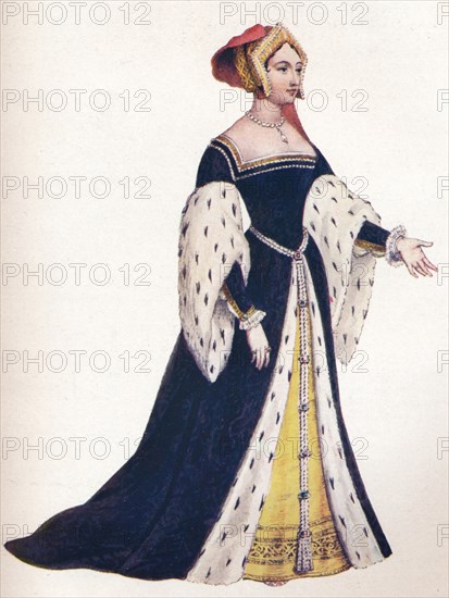 Anna Boleyn, or Anne Bullen, Queen of England 1533, (1902). Artist: Edmund Thomas Parris