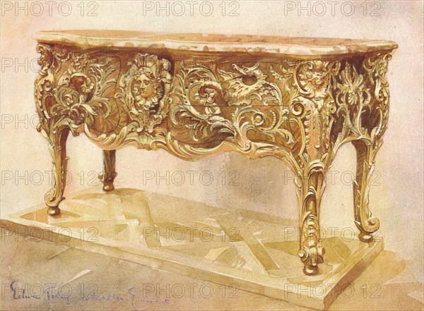 A dragon commode dated c1735-40, (c1903). Artist: Walter Eassie