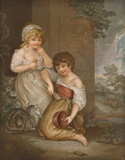 Cottage Children (Hobbinol and Gandaretta), c1883, (1903). Artist: DW Tomkins