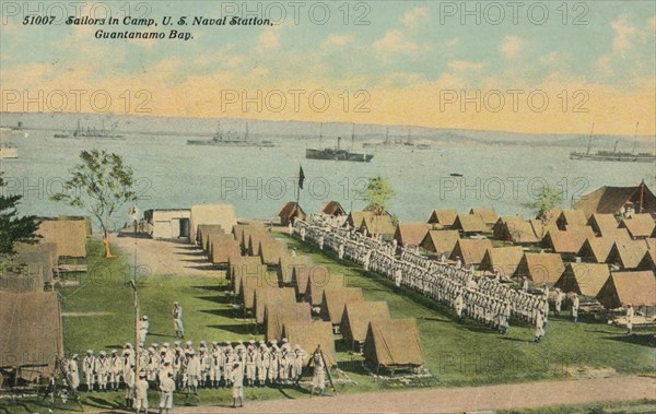 Sailors in Camp, US Naval Station, Guantanamo Bay, c1911. Artist: Unknown