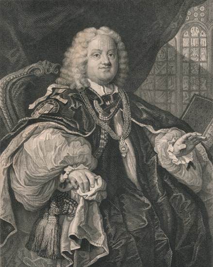 Benjamin Hoadly, (1676-1761), English clergyman, 19th century. Artist: B Holl