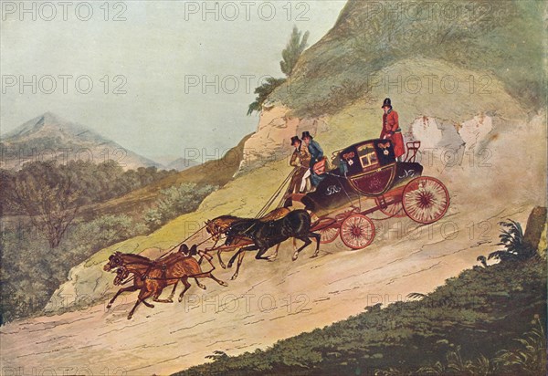 Royal Mail Coach, 19th century, (1907). Artist: Robert Havell