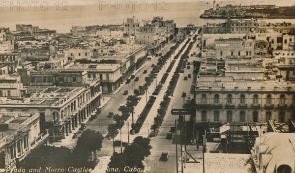 Prado and Morro Castle, Havana, Cuba, c1900. Artist: Unknown