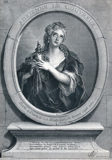 Adrienne Lecouvreur (1692-1730) as Cornelia, (1903). Artist: Pierre Imbert Drevet