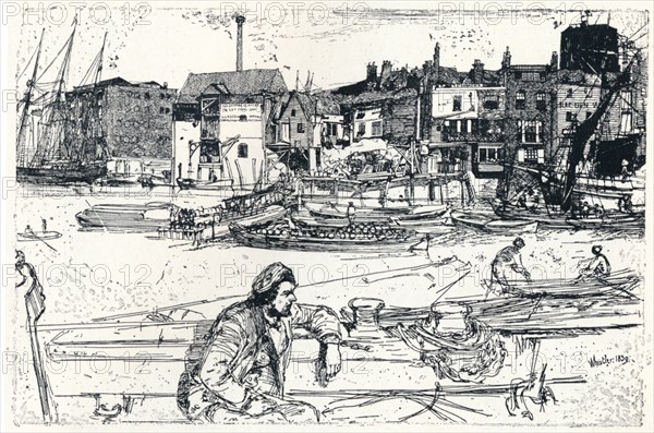 The Pool of London, 1859, (1904). Artist: James Abbott McNeill Whistler