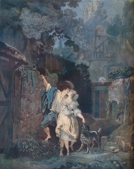 'The Ascent, or The Morning Farewell (L?escalade, ou les adieux du matin)', 1787. Artist: Philibert Louis Debucourt.