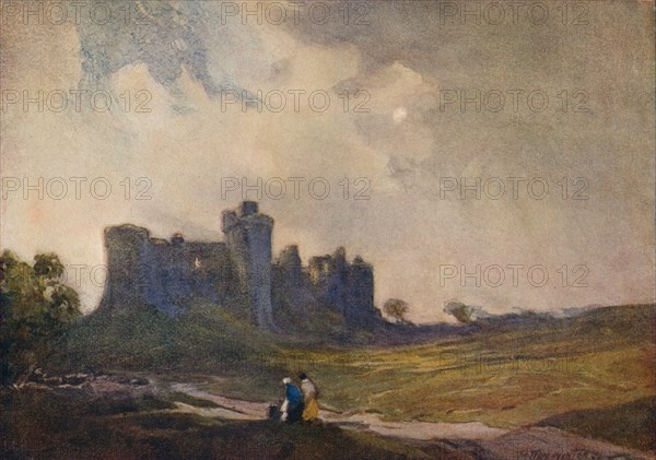 'The Coming Storm, Carew Castle', c1913 (1914-1915). Artist: William Tatton Winter.