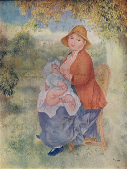 'Madame Renoir allaitant son enfant', c1885 (1932). Artist: Pierre-Auguste Renoir.