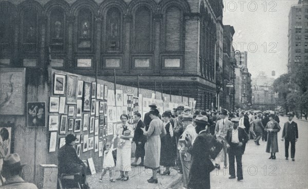 Washington Square, Greenwich Village, New York, USA, 1935. Artist: Unknown.