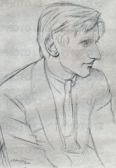 'Edmund Charles Blunden (1896-1974), English poet, author and critic', 1933. Artist: William Rothenstein