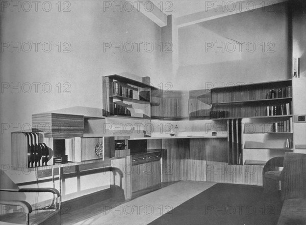 'The apartment of Ben Herzberg, New York. Designed by Howe and Lescaze', 1933. Artist: Unknown.