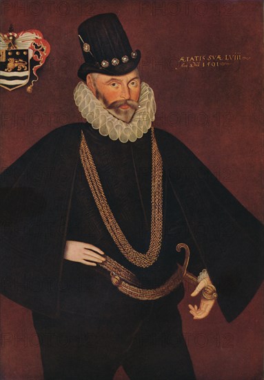 'Sir John Hawkins', 1591. Artist: Hieronimo Custodis