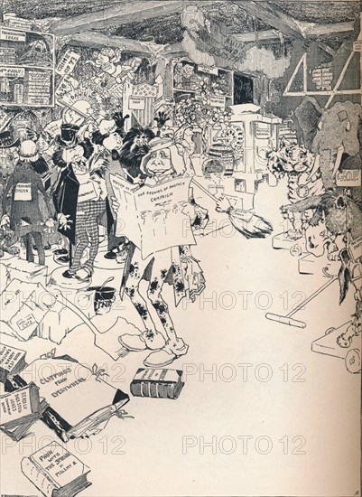 'The Property Room of a Clever Cartoonist', c1890. Artist: Frederick Richardson