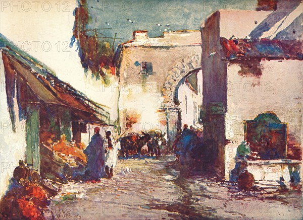'In the Street (A Scene in Tangier)', c1903 (1903-1904). Artist: George Charles Haite.
