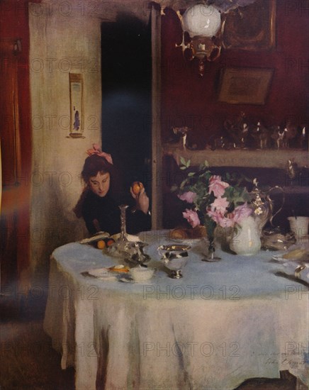 'The Breakfast Table', 1884 (1934). Artist: John Singer Sargent.
