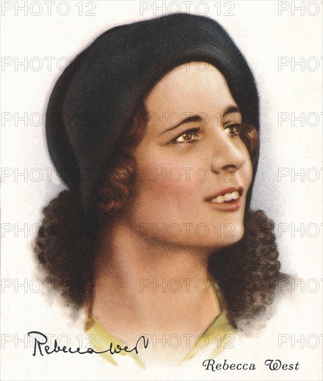 Rebbecca West, 1937. Artist: Cicely Isabel Fairfield