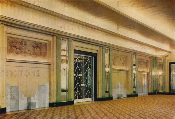 'A view of the new ballroom at Claridge's Hotel as designed by Oswald P. Milne', 1933. Artist: Unknown.