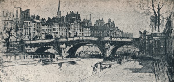 'Pont Neuf: plate one from the Paris Set', 1904. Artist: David Young Cameron.