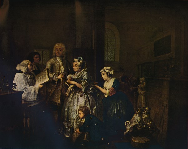 'A Rake's Progress - 5: He Marries', 1733 (1934). Artist: William Hogarth.