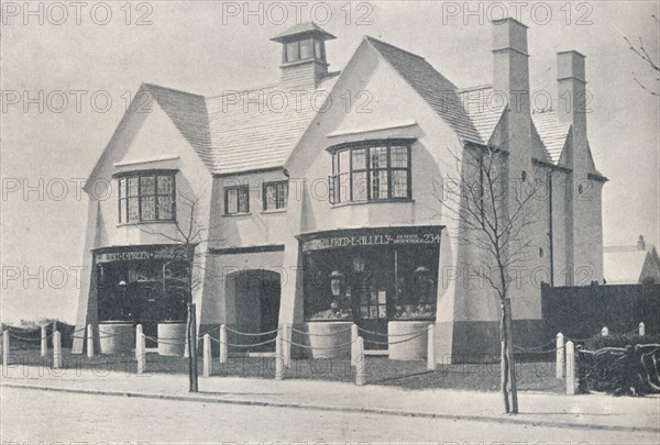 Bournville: two of the Village Shops, by WA Harvey, c1900 (1901-1902). Artist: Unknown.