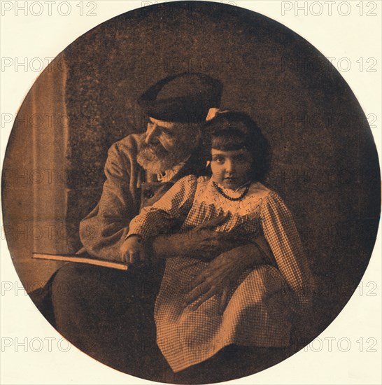 'Portrait of Domenico Morelli and his Grandchild', c1900 (1901-1902). Artist: Alinari.