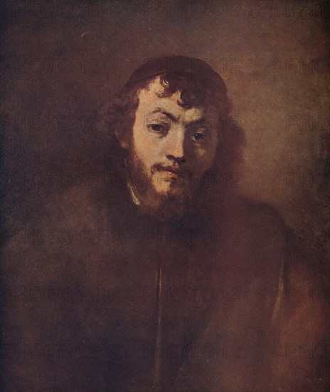 'Bust of a Bearded Young Man with a Skullcap', 1663. Artist: Rembrandt Harmensz van Rijn.